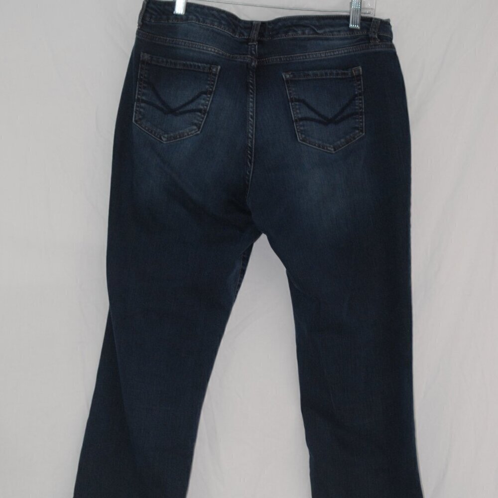 Vintage America Boho Straight Missy 14S/32 Dark Wash Blue Jeans EUC Country - Picture 7 of 9